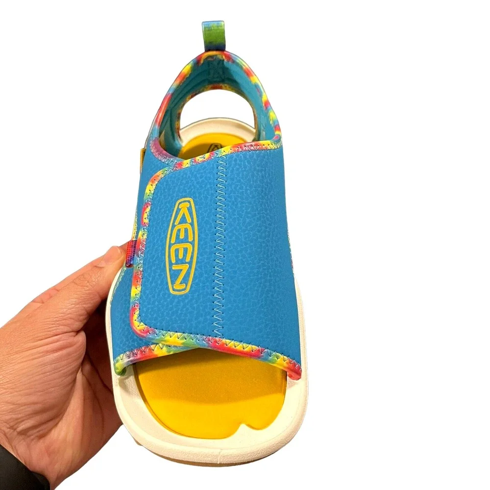 KEEN Youth Girls Sport Outdoor‎ Sandals Size 4 Blue- Tie Dye Adjustable Washable